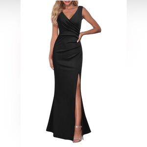 Amazon-Woosea Women’s Sleeveless Evening Cocktail Long Dress Size Small